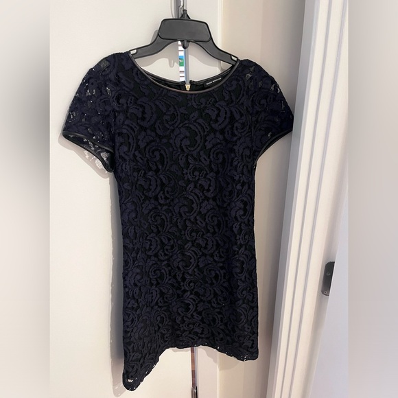 Vintage Club Monaco Dress - Witherbee Black Lace Crewneck, size 2 - Picture 3 of 5